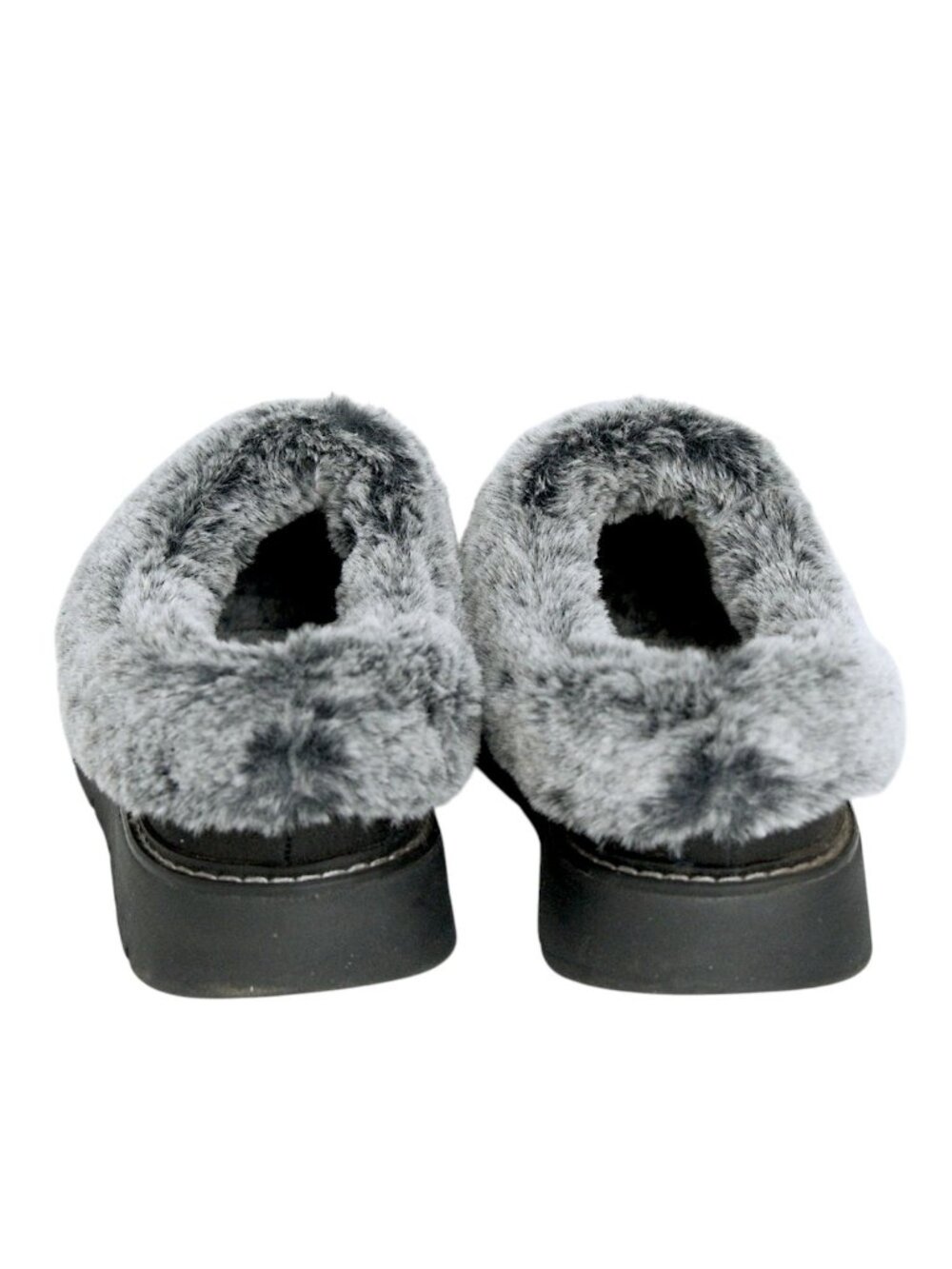 BOBS Skechers Keepsakes Lite Slipper Clog  Size 9 Womens Faux Fur Black Shoes - Picture 5 of 12